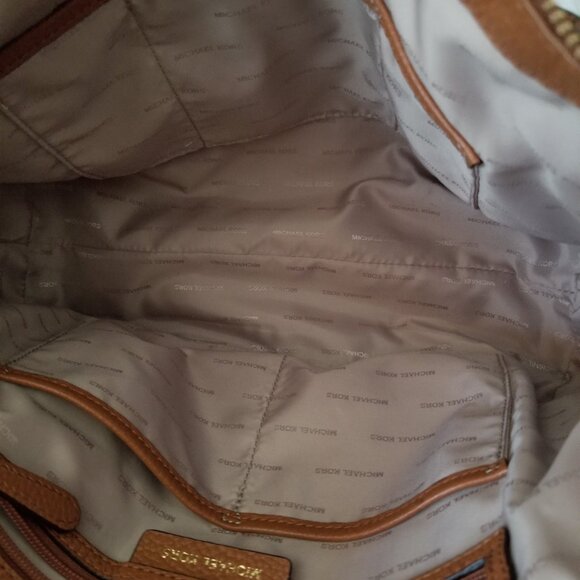 Michael Kors Brown Leather Handbag Shoulder Bag - Picture 8 of 12